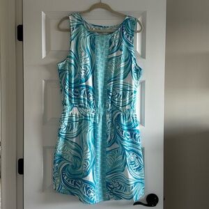 Lilly Pulitzer Blue Patterned Sleeveless Dress